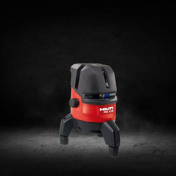 نمای جانبی تراز لیزری Hilti PM-4M با طراحی مقاوم